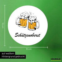 Aufkleber Schützenoberst Schützenfest 10cm