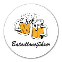 Aufkleber Bataillonsführer Schützenfest 10cm rund