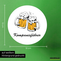 Aufkleber Kompanieführer Schützenfest 10cm rund