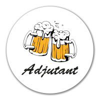 Aufkleber Adjutant Schützenfest 10cm rund