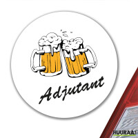 Aufkleber Adjutant Schützenfest 10cm rund