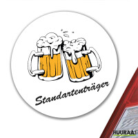 Aufkleber Standartenträger Schützenfest 10cm rund
