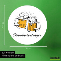 Aufkleber Standartenträger Schützenfest 10cm rund
