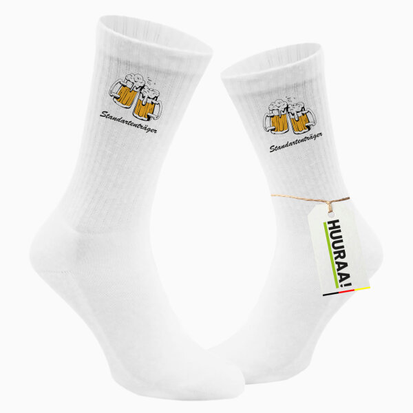 Unisex Socken Standartenträger Schützenfest Größe 37/46 White Motiv Tennissocken