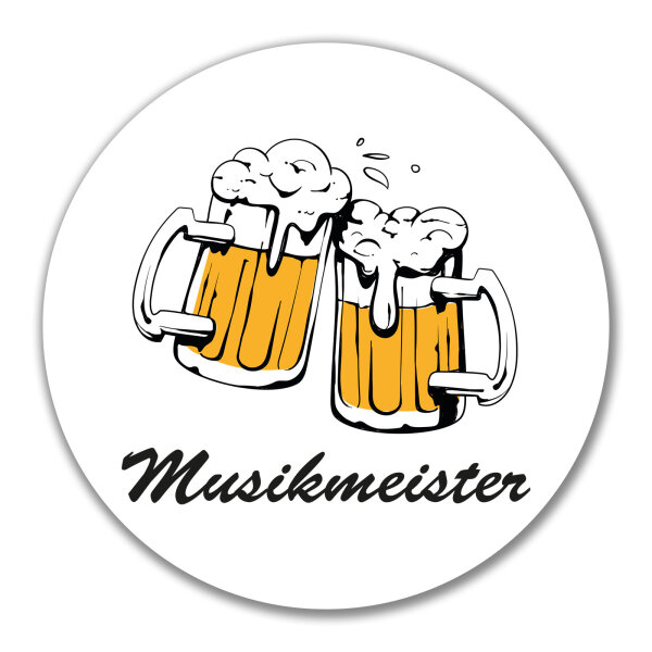 Aufkleber Musikmeister Schützenfest 10cm rund