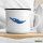 Emaille Tasse Schwimmen bunte Silhouette 300ml Vintage