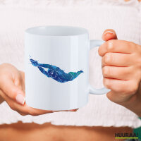 Kaffeetasse Schwimmen bunte Silhouette 330ml