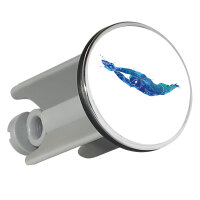 Waschbeckenstöpsel Schwimmen bunte Silhouette 4cm...