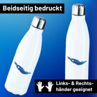 Trinkflasche Schwimmen bunte Silhouette 500ml Edelstahl...