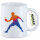 Kaffeetasse Tischtennis bunte Silhouette 330ml