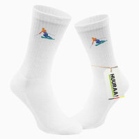 Unisex Socken Ski fahren bunte Silhouette Größe 37/46 White Motiv Tennissocken