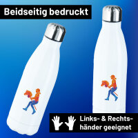 Trinkflasche Hobby Horsing bunte Silhouette 500ml...