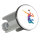 Waschbeckenstöpsel Volleyballer bunte Silhouette 4cm Abflussstopfen