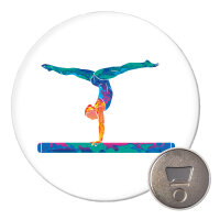 Magnet Gymnastik Schwebebalken 59mm Kühlschrankmagnet Flaschenöffner