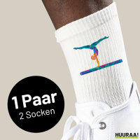 Unisex Socken Gymnastik Schwebebalken Baumwolle