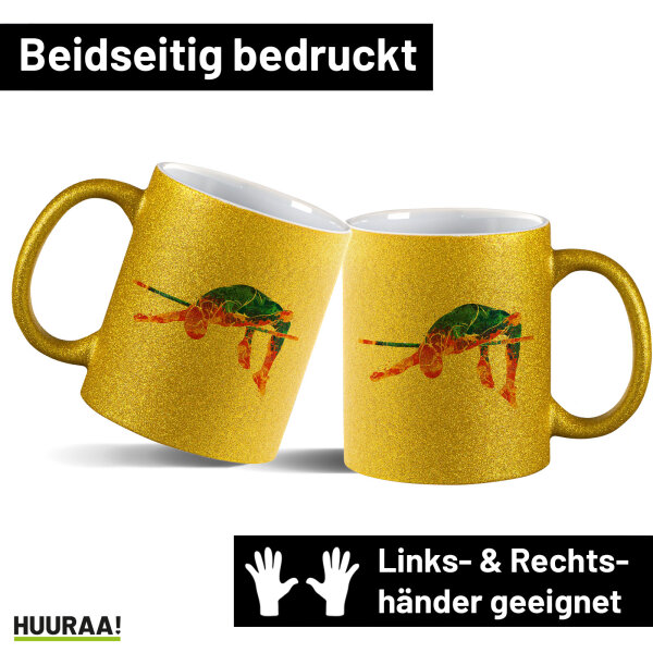 Glitzertasse Leichtathletik Hochsprung 330ml