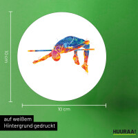 Aufkleber Leichtathletik Hochsprung 10cm