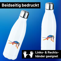 Trinkflasche Leichtathletik Hochsprung 500ml Edelstahl...