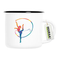 Emaille Tasse Rhythmische Sportgymnastik Turnen 300ml...