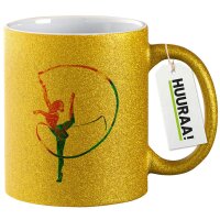 Glitzertasse Rhythmische Sportgymnastik Turnen 330ml