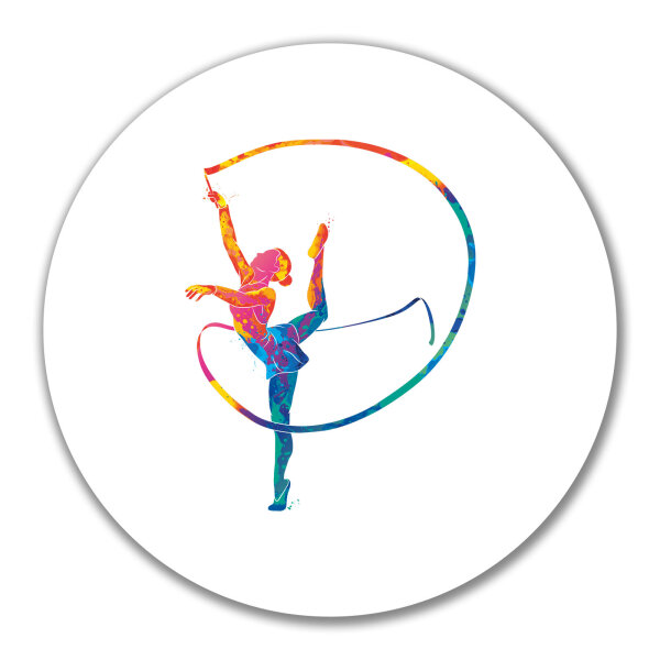 Aufkleber Rhythmische Sportgymnastik Turnen 10cm