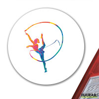 Aufkleber Rhythmische Sportgymnastik Turnen 10cm
