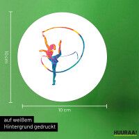 Aufkleber Rhythmische Sportgymnastik Turnen 10cm