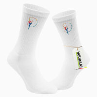 Unisex Socken Rhythmische Sportgymnastik Turnen Größe 37/46 White Motiv Tennissocken
