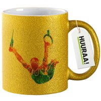 Glitzertasse Gymnastik Ringe 330ml