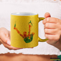 Glitzertasse Gymnastik Ringe 330ml