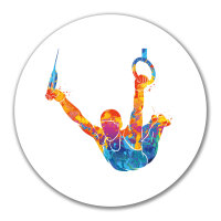 Aufkleber Gymnastik Ringe 10cm