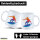 Kaffeetasse Surfen bunte Silhouette 330ml