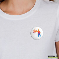 Button Darts bunte Silhouette rund