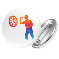 Button Darts bunte Silhouette