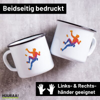 Emaille Tasse Bouldern Klettern 300ml Vintage Emaille Becher