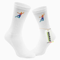 Unisex Socken Handball bunte Silhouette Größe...