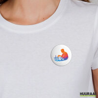 Button Schach bunte Silhouette rund