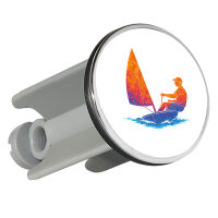 Waschbeckenstöpsel Segeln bunte Silhouette 4cm...