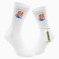 Unisex Socken Triathlon bunte Silhouette Größe 37/46 White Motiv Tennissocken