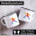 Emaille Tasse Fechten bunte Silhouette 300ml Vintage