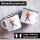 Emaille Tasse Lacrosse bunte Silhouette 300ml Vintage