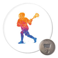 Magnet Lacrosse bunte Silhouette 59mm...