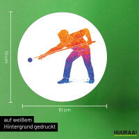 Aufkleber Billard Snooker 10cm rund