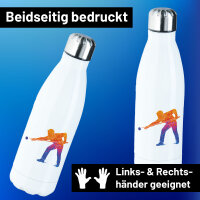 Edelstahl-Trinkflasche Billard Snooker 500ml Wasserflasche
