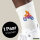 Unisex Socken Motocross bunte Silhouette Größe 37/46 White Motiv Tennissocken