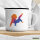 Emaille Tasse Judo bunte Silhouette 300ml Vintage Emaille Becher