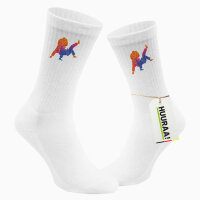 Unisex Socken Judo bunte Silhouette Größe 37/46 White Motiv Tennissocken