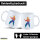 Kaffeetasse Karate bunte Silhouette 330ml