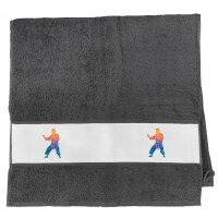 Handtuch Karate bunte Silhouette 50x100cm