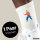 Unisex Socken Karate bunte Silhouette Größe 37/46 White Motiv Tennissocken